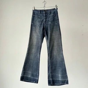 1970s Levi’s White Tab BIG E Women’s Flare Corduroy Pants Size S/M - Picture 1 of 7