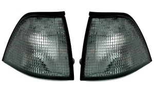Frontblinker Set für 3er BMW E36 Coupe Cabrio Grauer Blinker Schwarz in Grau - Afbeelding 1 van 5