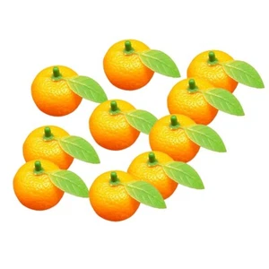 10*Fake Orange Artificial Fruit With Lifelike Color Plastic Foam Eco-friendly - Picture 1 of 9