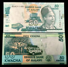 MALAWI 50 KWACHA Year 2016 Banknote World Paper Money UNC Currency Bill Note