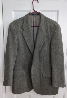 Blazer Abrigo Deportivo Chaps Ralph Lauren Para Hombre Tweed Moteado Mezcla Lana 42R Canadá Foto 1 de 4
