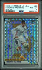 2020-21 Panini Mosaic La Liga #28 Federico Valverde Mosaic PSA 8