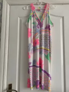 Leonard Paris Floral Printed Dress Size L-XL - Picture 1 of 16
