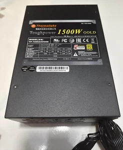 GAMING THERMALTAKE TP-1500AH5CEG 1500W POWER SUPPLY - Picture 1 of 9