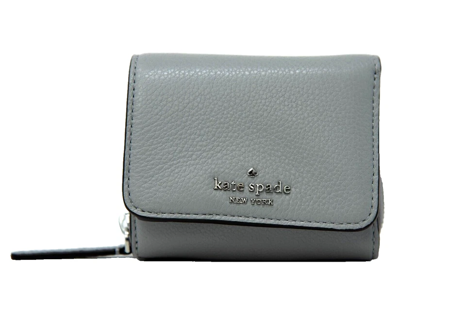 Kate Spade Jackson Small Trifold CONTINENTAL Wallet - Nimbus Grey Wlru6328