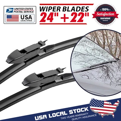 Par de limpiaparabrisas delantero 24"+22" para todas las estaciones para BMW 528xi 2008 Foto 1 de 4