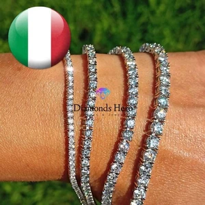Bracciale tennis Diamanti in Moissanite 2mm DEF VVS1 bracelet diamond - Imagen 1 de 11