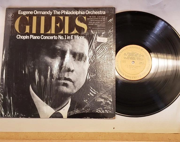 EUGENE ORMANDY ORCHESTRA EMIL GILELS CHOPIN PIANO CONCERTO  1 COLUMBIA XSM 79076 - Image 1 of 1