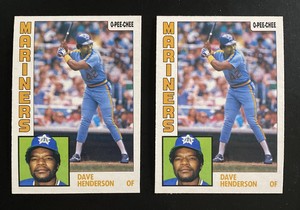 1984 O-Pee-Chee Dave Henderson #154 MINT