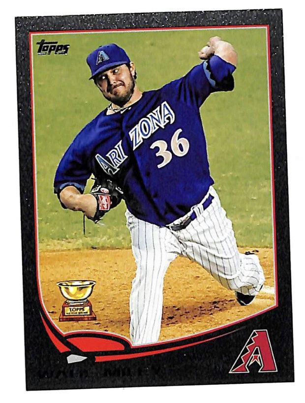 2013 Topps #530 Wade Miley 23/62 BLACK parallel card Dbacks - Image 1 of 1