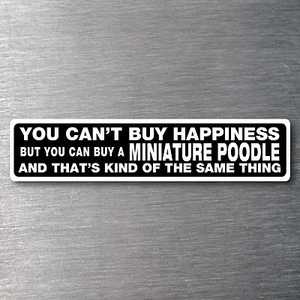 Buy a Miniature Poodle sticker quality water & fade proof vinyl pup breed - Picture 1 of 1