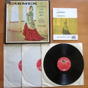 OASD 331-3 Bizet Carmen De Los Angeles Beecham 3LPHMV Australia EX - Picture 1 of 4