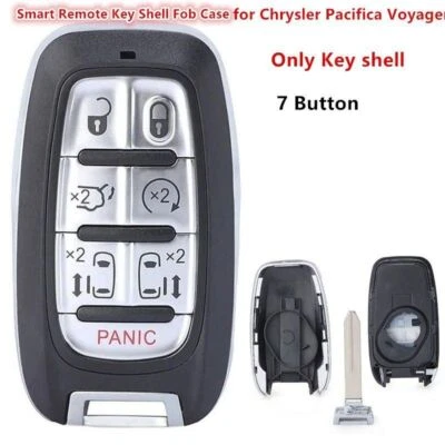 7B Smart Remote Key Shell Fob Case for Chrysler Pacifica 17-22 Voyager 20 21 22 Foto 1 de 4