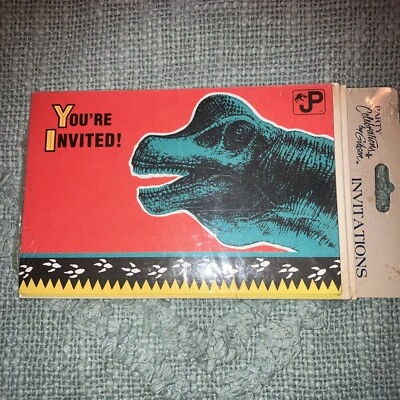 “You’re” Invited” Party Invitations Dinosaur 1992 Party Celebrations By Gibson - Image 1 of 4