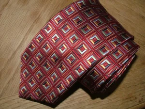 CORBATA DORADA FIRMA JOS A BANK PARA HOMBRE 100 % SEDA HECHA A MANO MARRÓN TOPO #490 - Imagen 1 de 5