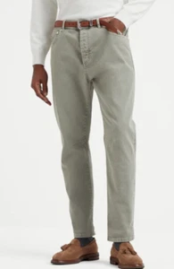 BRUNELLO CUCINELLI LEISURE FIT DYED DENIM TROUSER, SZ 48 - Picture 1 of 13