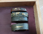 Set Of 4 Fuchi! Edo Period Japan Antique  Fuchi Of Sword Katana Tsuba?2