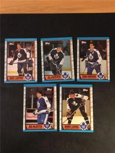 1989-90 Topps Toronto Maple Leafs Team Set 5 Cards - Picture 1 of 1