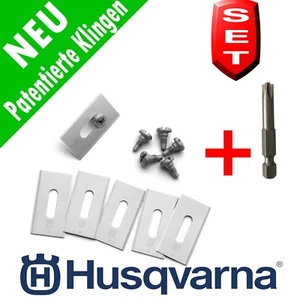 Automower Messer 6 Stück Original Husqvarna "Endurance" Messer / Klingen + Bit - Bild 1 von 2
