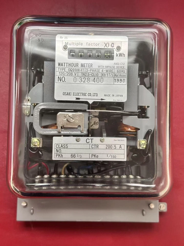 OSAKI ELECTRIC CO Watthour Meter 0Q91HK4T - Image 1 of 1