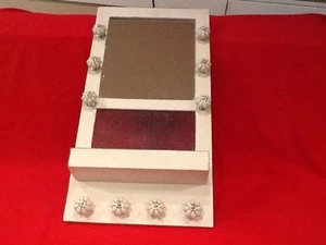 handmade wooden jewelry Rack Well Made With Mirror - Picture 1 of 12