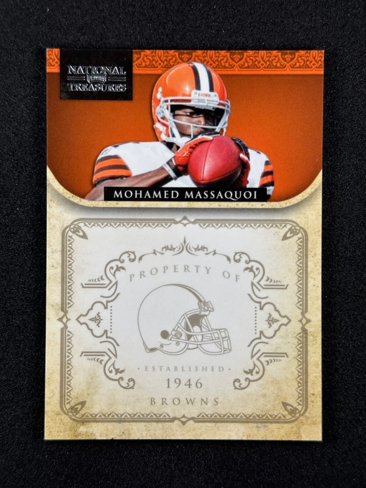 2011 National Treasures Base Short Print SP #36 Mohamed Massaquoi /99 CLE Browns - Image 1 of 2