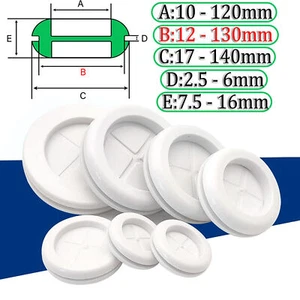 Tapones de ojal ciego cerrado tapón ojales de goma 8 mm - 150 mm blanco - Imagen 1 de 24