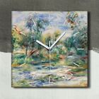 Wall Clock Canvas 30x30 Painting Abstract Forest Tree Pierre-Auguste Renoir 