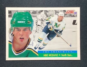 1991 Score American The Franchise Mike Modano #313 Minnesota North Stars - Picture 1 of 2