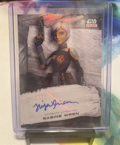 Sabine Wren Tiya Sircar Autograph 2022 Star Wars Galaxy #GATS