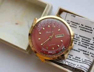 Vintage RARE Watch Raketa Perpetual Calendar SERVICED Hand Wind cal. 2628.H USSR - Picture 1 of 8