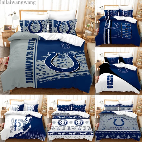 Indianapolis Colts 3 Piece Bedding Set Duvet Comforter CoverCover Pillowcases Cover