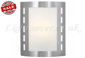 Eglo Wales Modern Outdoor Wall Lantern Porch Light Stainless Steel - CLEARANCE! - Picture 1 of 1
