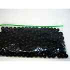 12oz grab bag Bead Lot 7-8mm black glass beads for jewelry makers and crafters