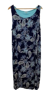 Robbie Bee Women's Sleeveless Sarong-Style Jersey-Knit Dress Maxi Length Size 2X - Picture 1 of 11