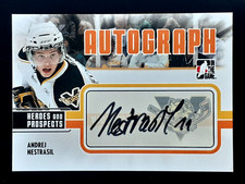 ANDREJ NESTRASIL 2009-10 ITG HEROES AND PROSPECTS AUTOGRAPHS 09-10 NO A-AN  3499