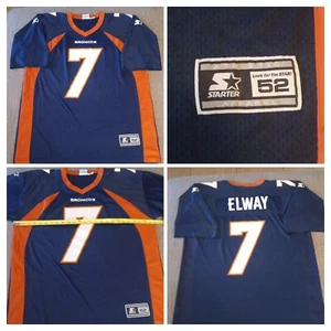 Vintage Denver Broncos Starter John Elway #7 NFL Football Jersey Men Size 52 XL - Picture 1 of 17