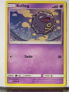 Koffing 28/68 VLP - Hidden Fates Sun Moon Pokemon Card $2 Flat Shipping - Picture 1 of 3