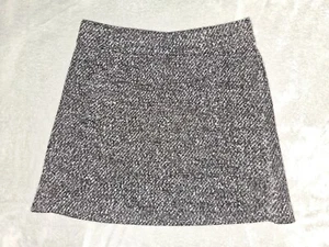 Falda para mujer Ann Taylor Loft Petite pequeña sal y pimienta 100 % poliéster bolsillos - Imagen 1 de 7