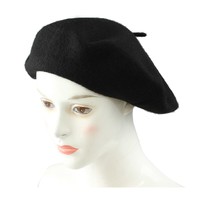 Klassische Baskenmütze Barett Künstlerhut Aus PU-Leder - Französische Retro Mütze Unisex