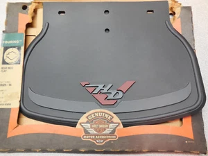 OEM HARLEY Touring Models 7" Rubber Mud-Flap Road King V-Logo For Rear Fender - Picture 1 of 10