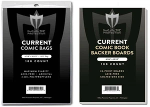 (400ct) Max Protection Current Comic Book Bags and Boards - Ultra Clear Bags & - Picture 1 of 8