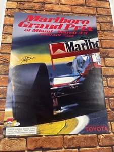 Emerson Fittipaldi Signed 18x24 Poster JSA AUTO Formula One F1 Marlboro - Picture 1 of 5