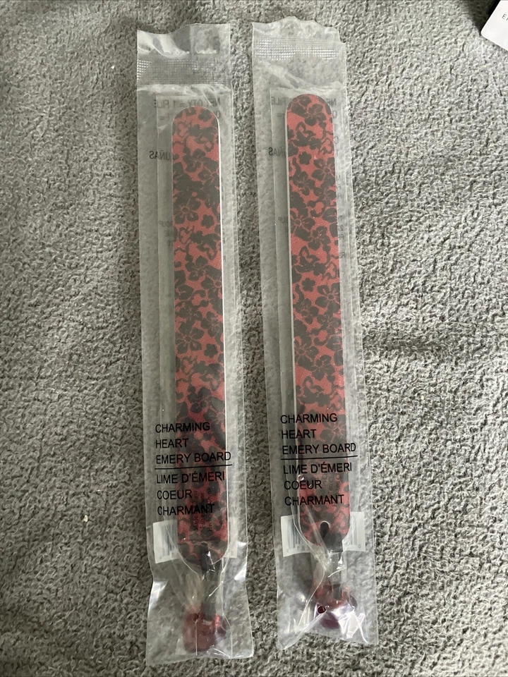 Lot Of Two Avon, Charming Heart Emery Board - Image 1 of 1