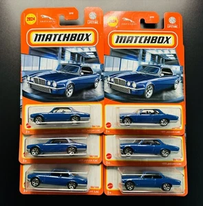 Lot of (6) 2024 Matchbox Cars 1977 JAGUAR XJ6C 58/100 Blue NEW Free Shipping - Picture 1 of 3