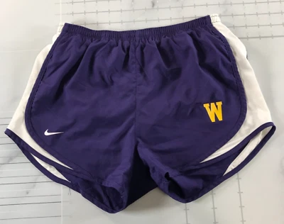 Western Michigan Running Shorts Womens Small Purple White Nike Dri-Fit - Imagem 1 de 4