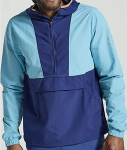 Saucony Track Anorak Men's Blue Size Medium Windbreaker - Picture 1 of 2