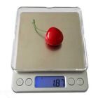 500G Stainless Steel Electronic Scale Clear Tray 0.01G Graduation Backlit Lcd...