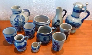 Salzglasur Steingut Keramik, ungebraucht, 10 Teile, wie neu - Bild 1 von 2