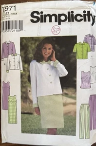 Simplicity pattern 7971 Misses'/Petite Jacket, Dress or Top & Pants sz 4, 6, 8 - Picture 1 of 2